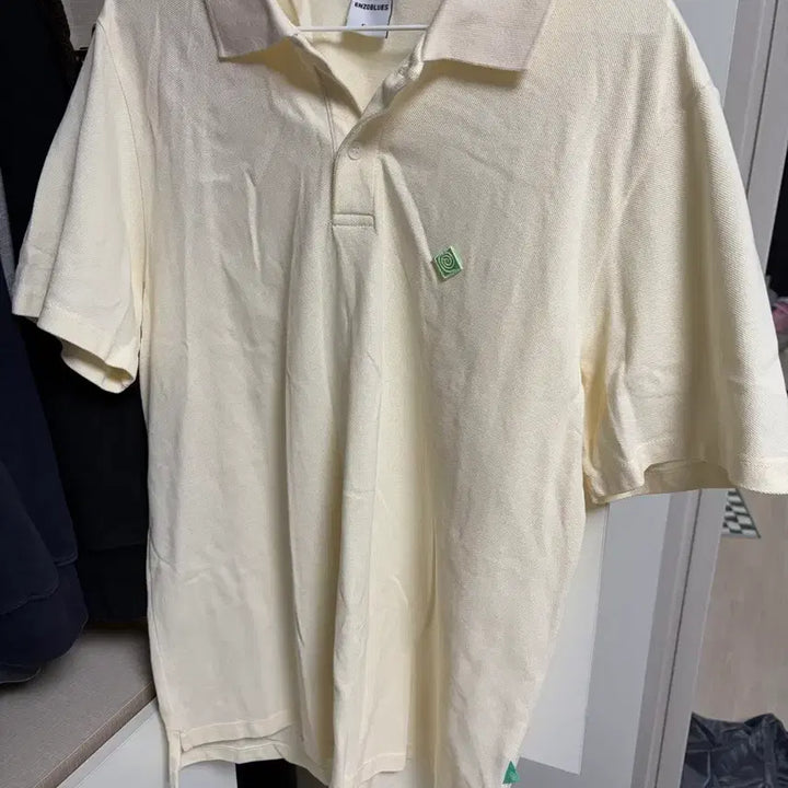 [BUNJANG] Enzo Blues Ivory Short Sleeve Polo Shirt / 엔조블루스 아이보리 반팔 폴로티