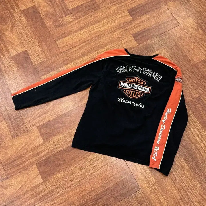 [BUNJANG] Harley-Davidson Vintage V-Neck T-shirt (XL) / 여성용 XL 할리데이비슨 빈티지 브이넥 티셔츠
