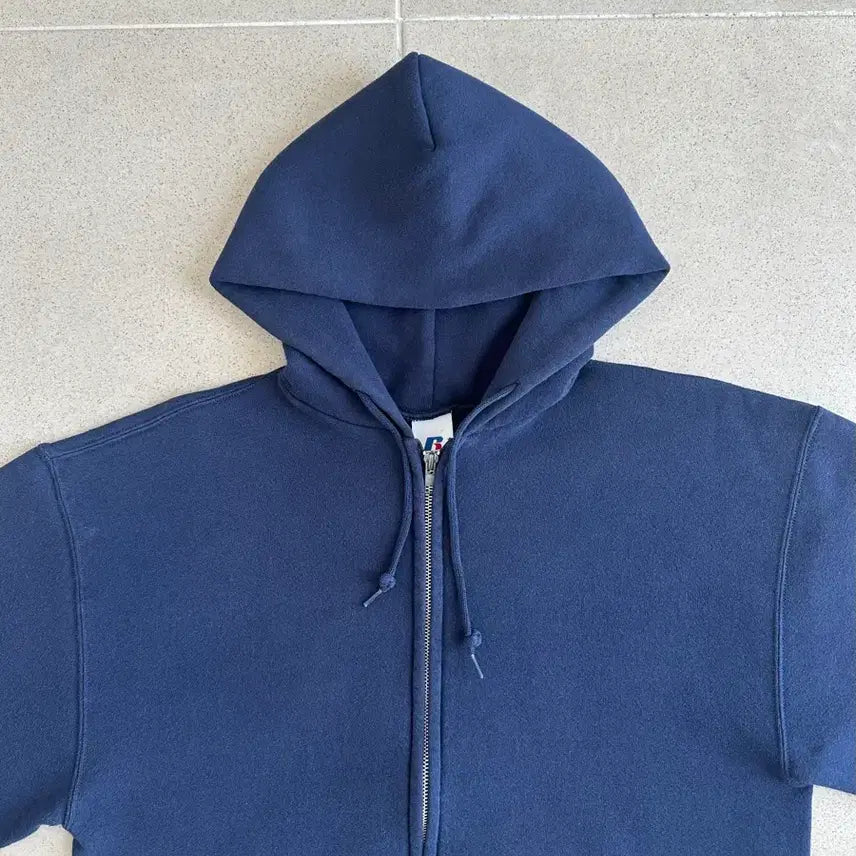 [SOLD OUT] 00s 빈티지 러셀 후드집업 네이비 M