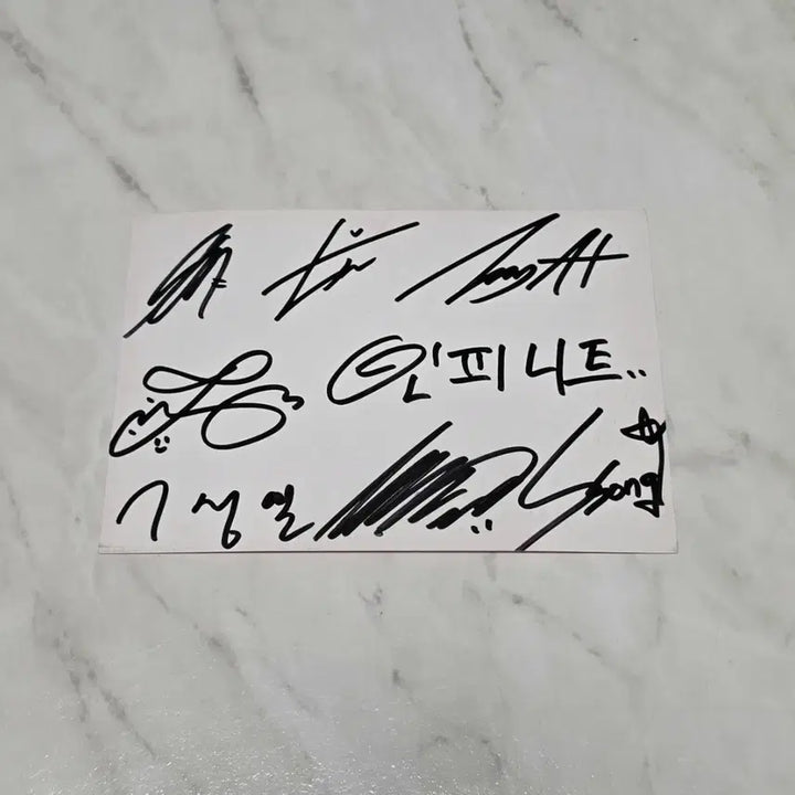 [BUNJANG] INFINITE Inkigayo Q-Card Signed Paper Goods / 희귀) 인피니트 인기가요 큐카드 친필싸인 종이 굿즈 양도 판매