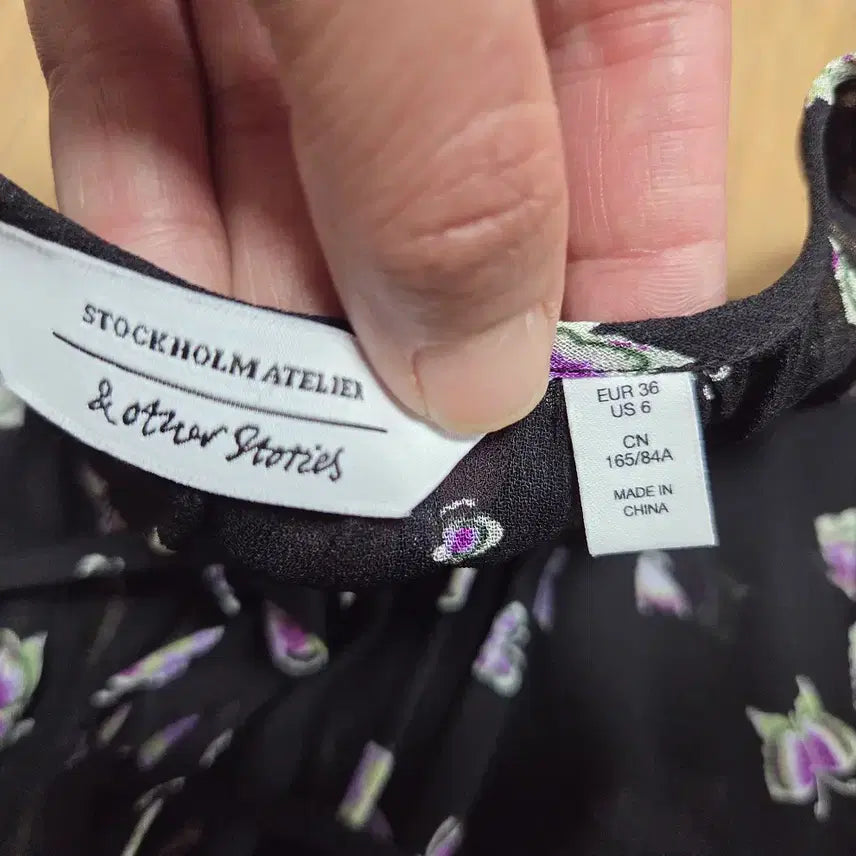 [BUNJANG] &amp; Other Stories Butterfly Pattern Chiffon Dress / 앤아더스토리즈 나비패턴 시폰원피스 55-66