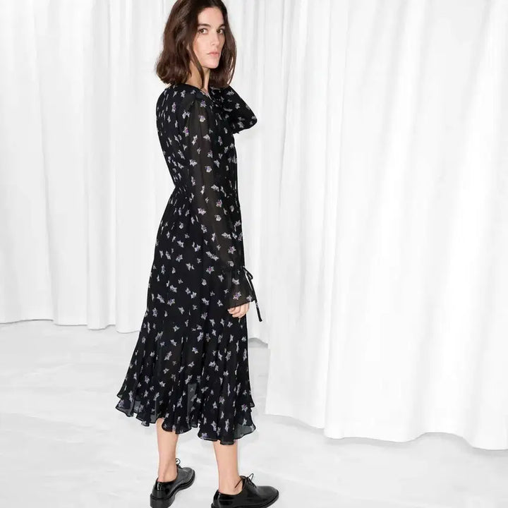 [BUNJANG] &amp; Other Stories Butterfly Pattern Chiffon Dress / 앤아더스토리즈 나비패턴 시폰원피스 55-66