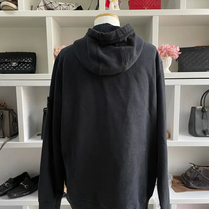 [BUNJANG] Stone Island Hooded Zip-Up (Black, 3XL) / [새상품급, 3XL] 스톤아일랜드 블랙 후드집업