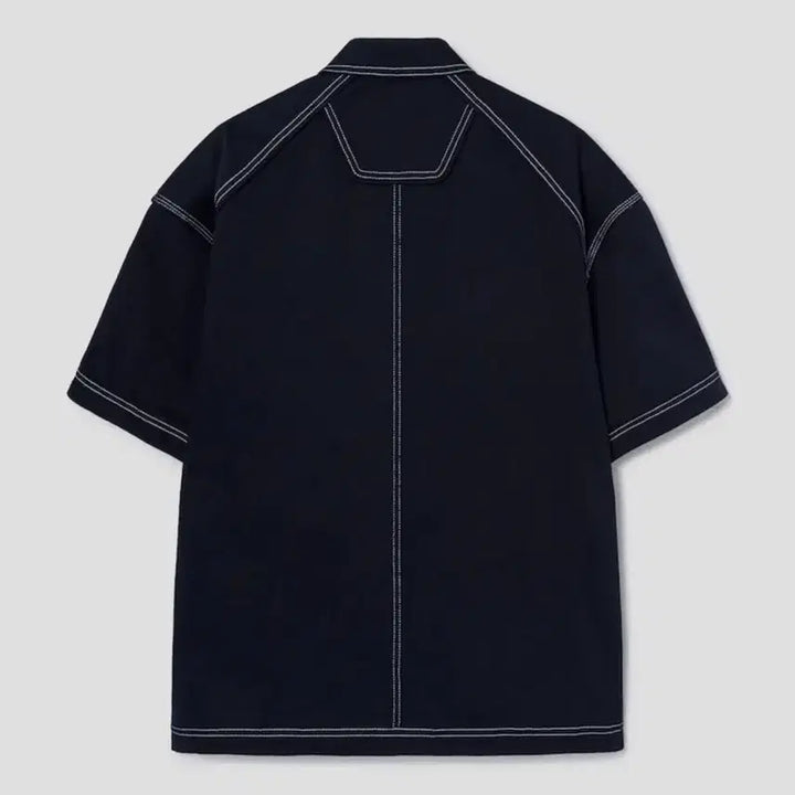 [BUNJANG] Juun.J Denim Short Sleeve Work Shirt / [택보유]준지 데님 반팔 셔츠 판매