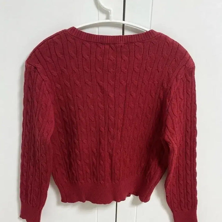 [BUNJANG] BURN N JUDY Red Knit Cardigan / BURN N JUDY 빨간색 니트 가디건