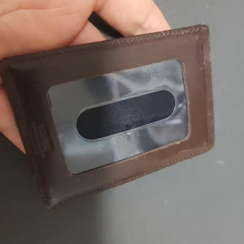 [BUNJANG] Porter Brown Leather Card Wallet / 포터 카드지갑 브라운 가죽