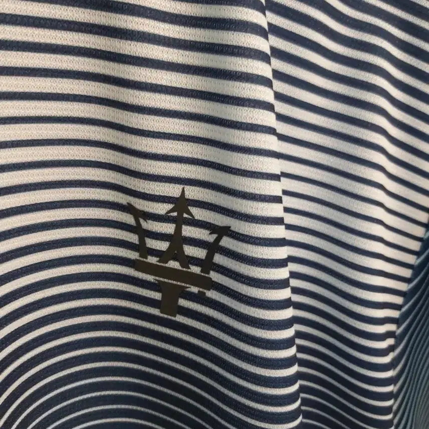 [BUNJANG] MASERATI Striped Cool Dry-Fit T-Shirt / MASERATI 마세라티 새옷 냉쿨 스트라이프 2종