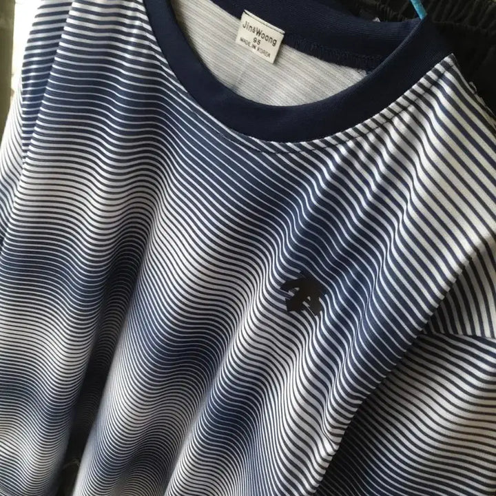 [BUNJANG] MASERATI Striped Cool Dry-Fit T-Shirt / MASERATI 마세라티 새옷 냉쿨 스트라이프 2종