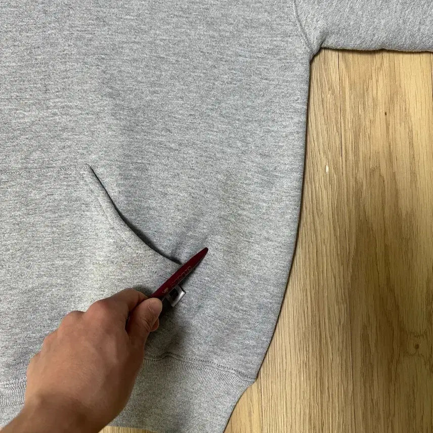 [SOLD OUT] 90s 빈티지 러셀 후드 그레이 XL