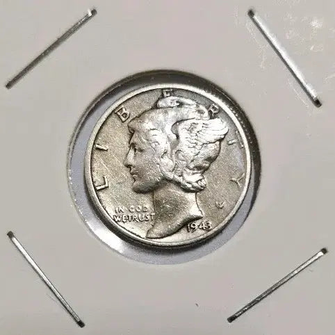 [BUNJANG] American 1943 Mercury Dime Coin / (은화)미국 1943년 10센트 머큐리 다임(동전.외국주화)03