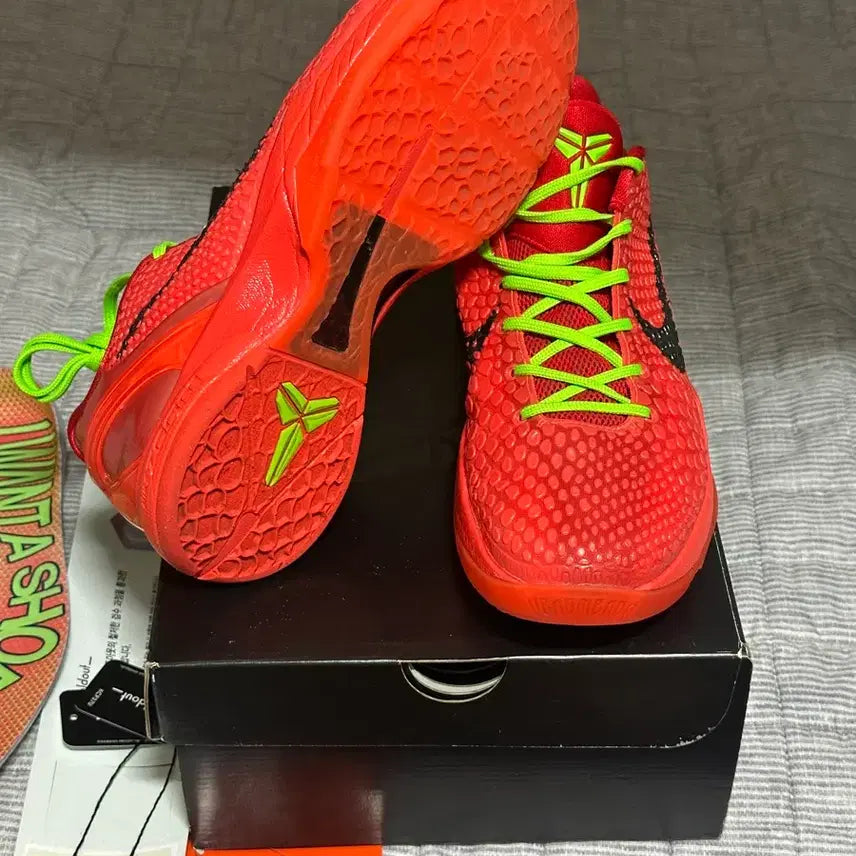 [BUNJANG] Nike Kobe 6 Protro Reverse Grinch Basketball Shoes / [270] 나이키 코비6 프로트로 리버스 그린치 농구화