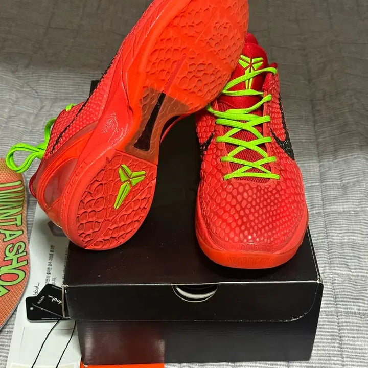 [BUNJANG] Nike Kobe 6 Protro Reverse Grinch Basketball Shoes / [270] 나이키 코비6 프로트로 리버스 그린치 농구화