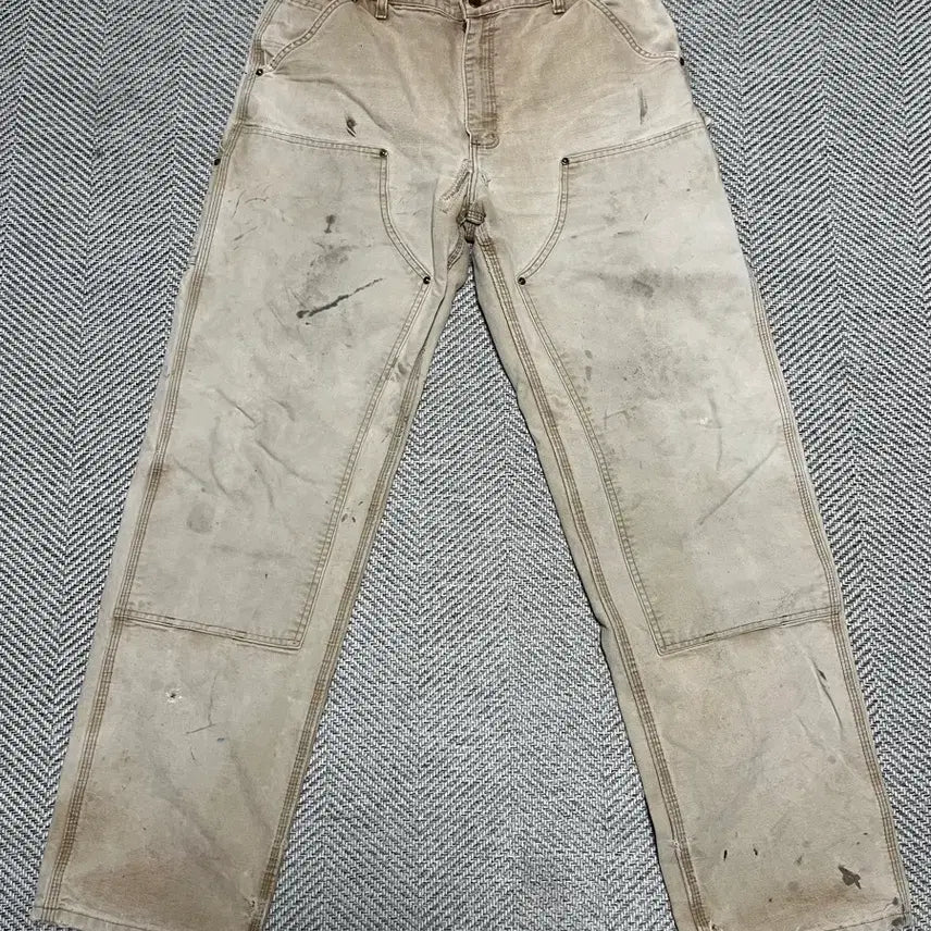 [BUNJANG] Carhartt Double Knee Brown Dungaree Fit Jeans / 칼하트 더블니 브라운 덩가리핏 36x36