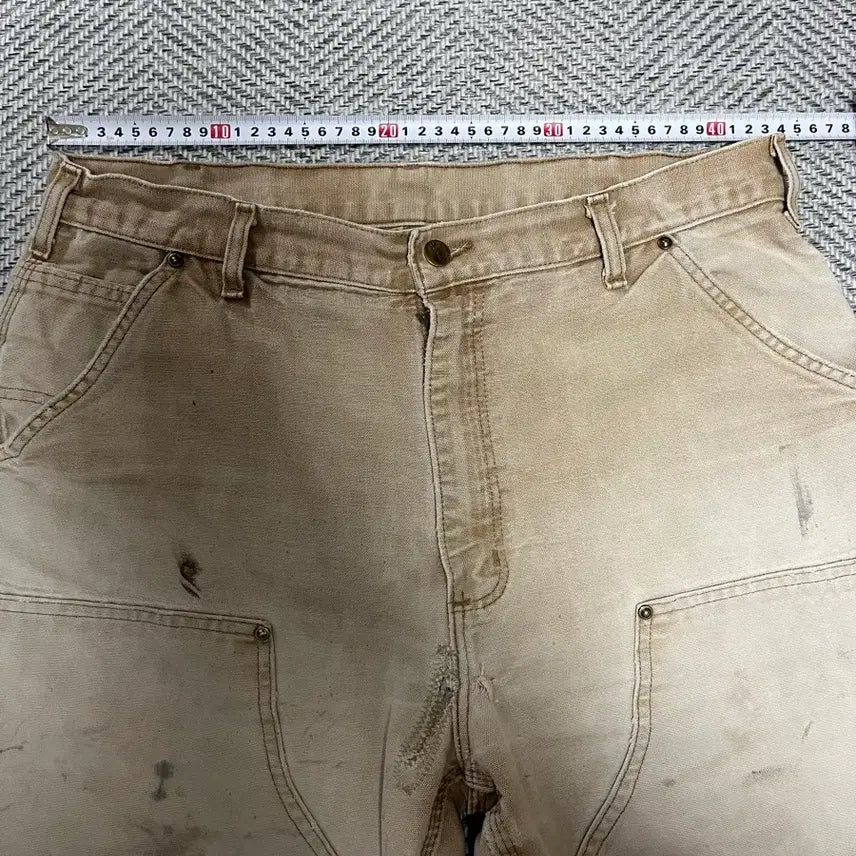 [BUNJANG] Carhartt Double Knee Brown Dungaree Fit Jeans / 칼하트 더블니 브라운 덩가리핏 36x36