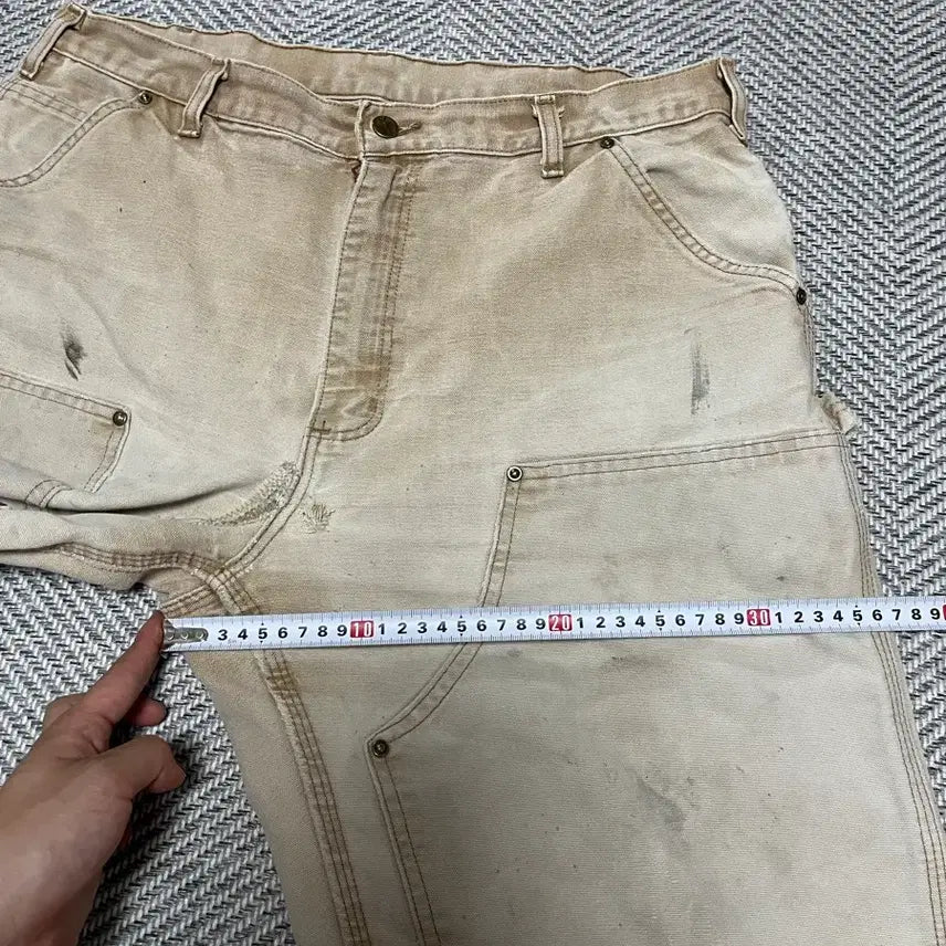 [BUNJANG] Carhartt Double Knee Brown Dungaree Fit Jeans / 칼하트 더블니 브라운 덩가리핏 36x36
