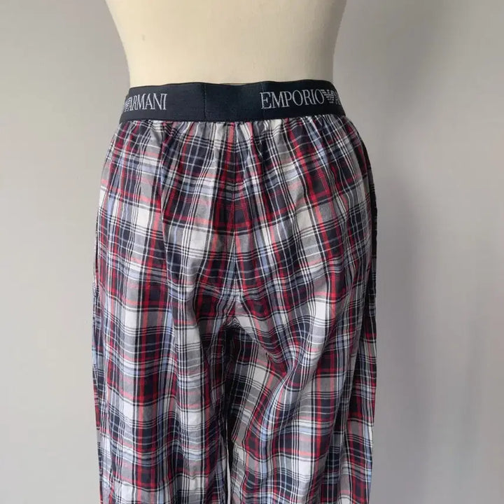 [SOLD OUT] 엠포리오 아르마니 언더웨어 라인 밴딩 체크 팬츠