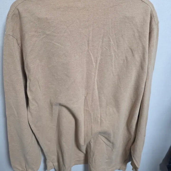 [BUNJANG] Polo Ralph Lauren Long Sleeve Polo Shirt / [M] 정품 폴로 랄프로렌 롱슬리브 카라티 베이지