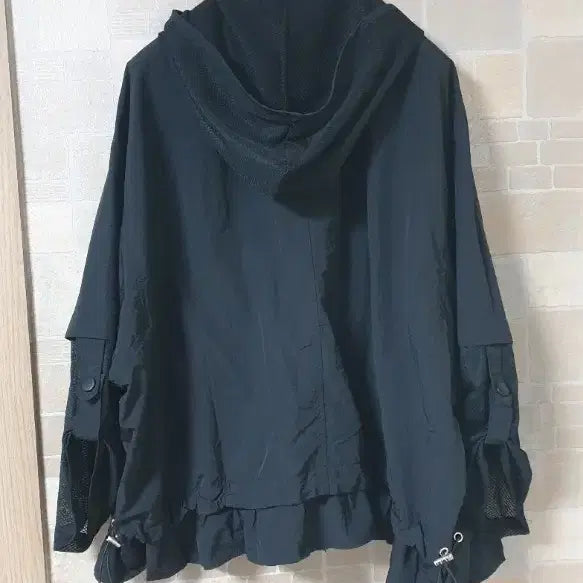 [SOLD OUT] 여성 검정망사.후드자켓(새옷)