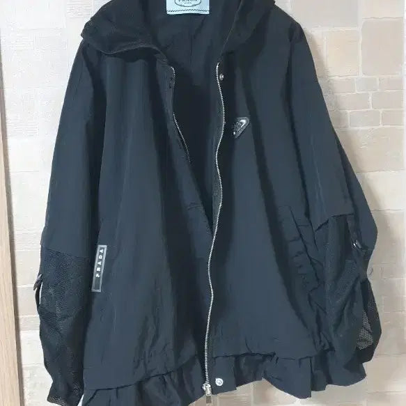 [SOLD OUT] 여성 검정망사.후드자켓(새옷)