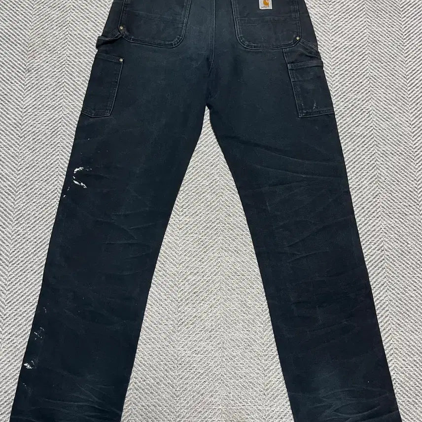 [BUNJANG] Carhartt Double Knee Black Dungaree Fit Jeans / 칼히트 더블니 블랙 덩가리핏 34x36