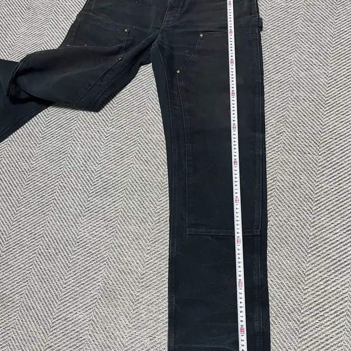 [BUNJANG] Carhartt Double Knee Black Dungaree Fit Jeans / 칼히트 더블니 블랙 덩가리핏 34x36