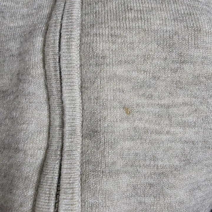 [SOLD OUT] 산드로(Sandro) 정품 백로고 자수 후드 집업 - 오트밀 그레이