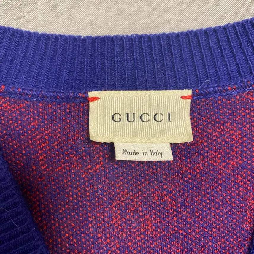 [BUNJANG] Gucci Kids GG Jacquard V-Neck Cardigan / 구찌 GG로고 가디건 (정품/정가 120)