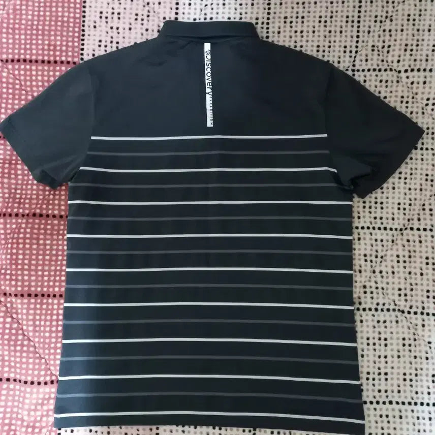 [SOLD OUT] 디스커버리 스트라이프 카라 반팔티 100 !!