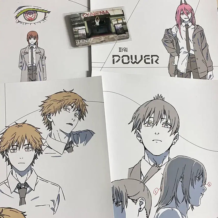 [SOLD OUT] 체인소맨 팝업 구매특전 a4포스터4종 + 랠리 특전 일괄