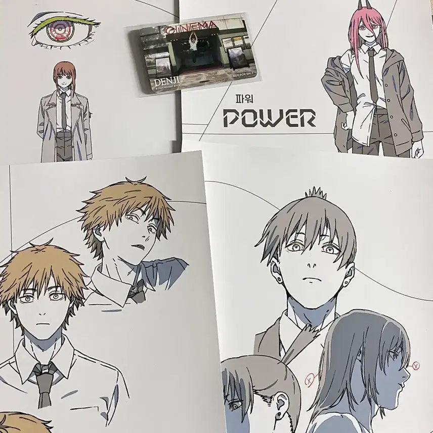 [SOLD OUT] 체인소맨 팝업 구매특전 a4포스터4종 + 랠리 특전 일괄