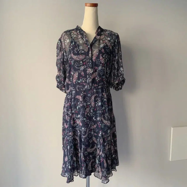 [SOLD OUT] 질스튜어트 플라워 패턴 쉬폰 미니 원피스