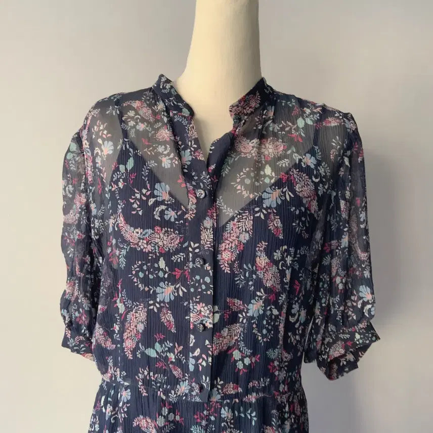 [SOLD OUT] 질스튜어트 플라워 패턴 쉬폰 미니 원피스