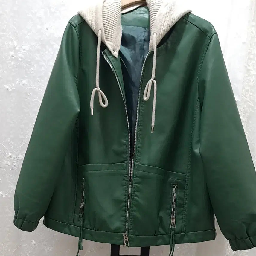 [BUNJANG] Knit Color Block Jacket / 니트배색 자켓 free