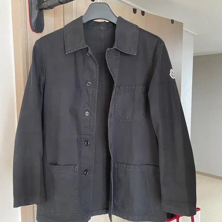 [BUNJANG] Moncler Washed Denim Black Shirt Jacket / 몽클레어 워싱데님 블랙셔츠자켓 1사이즈