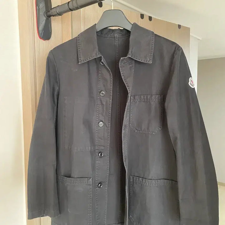[BUNJANG] Moncler Washed Denim Black Shirt Jacket / 몽클레어 워싱데님 블랙셔츠자켓 1사이즈