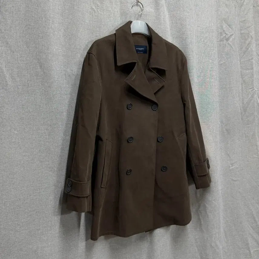 [BUNJANG] Burberry London Double Corduroy Half Coat / [54/매장판] 버버리 런던 BURBERRY 더블 코듀로이 하프 코트