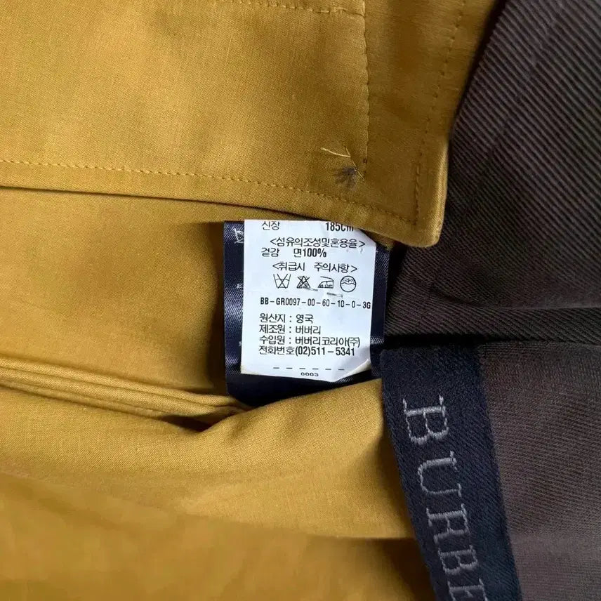 [BUNJANG] Burberry London Double Corduroy Half Coat / [54/매장판] 버버리 런던 BURBERRY 더블 코듀로이 하프 코트