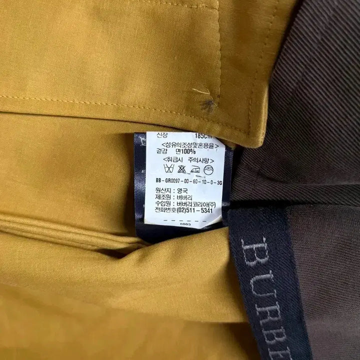 [BUNJANG] Burberry London Double Corduroy Half Coat / [54/매장판] 버버리 런던 BURBERRY 더블 코듀로이 하프 코트
