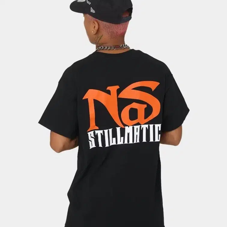 [BUNJANG] Nas One Mic Black T-Shirt / 나스 Nas One Mic 블랙 티셔츠