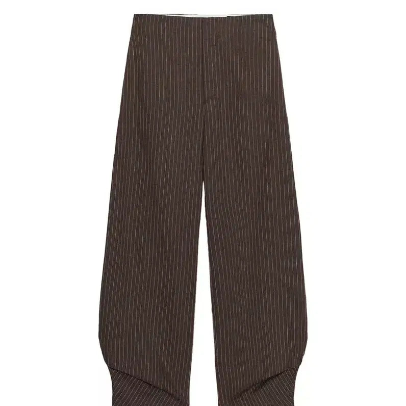 [BUNJANG] ZW Collection Linen Blend Striped Balloon Pants / ZW컬렉션 리넨 혼방 스트라이프 벌룬 팬츠