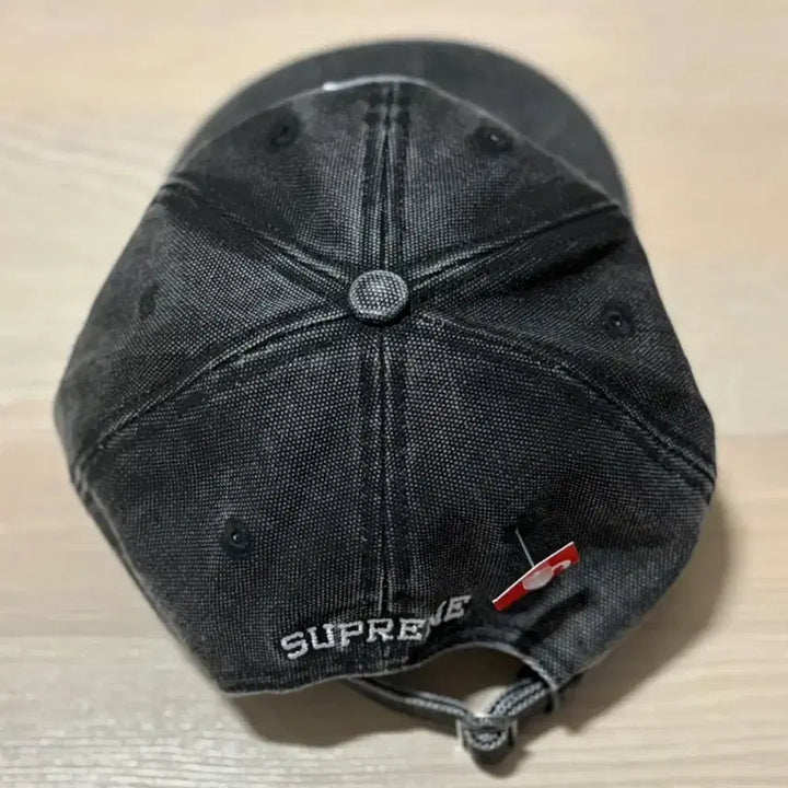 [BUNJANG] Supreme Pigment Coated S Logo 6-Panel Cap / 슈프림 피그먼트 코티드 S 로고 6-패널 블랙 - 26SS