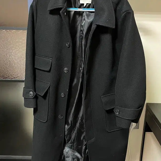[BUNJANG] Urban Dress Long Black Coat / 어반드레스 코트