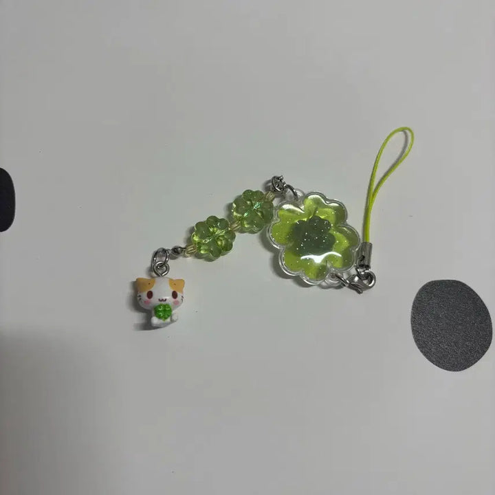 [BUNJANG] Sanrio Hello Kitty Marshmallow Strap / 산리오 헤이세이 네잎클로버 스트랩 마슈마로