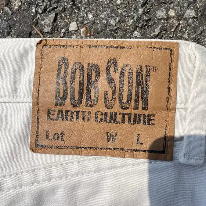 [BUNJANG] BOBSON White Denim Pants / [Made in japan]BOBSON 화이트 데님팬츠