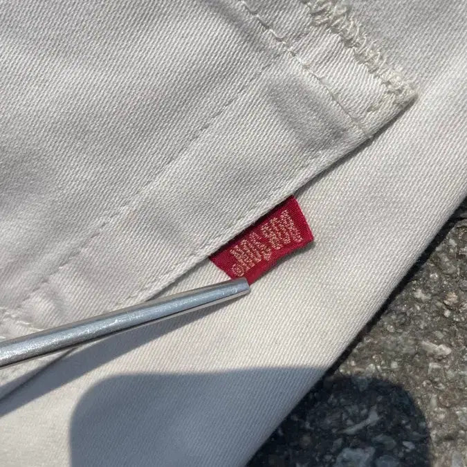 [BUNJANG] BOBSON White Denim Pants / [Made in japan]BOBSON 화이트 데님팬츠