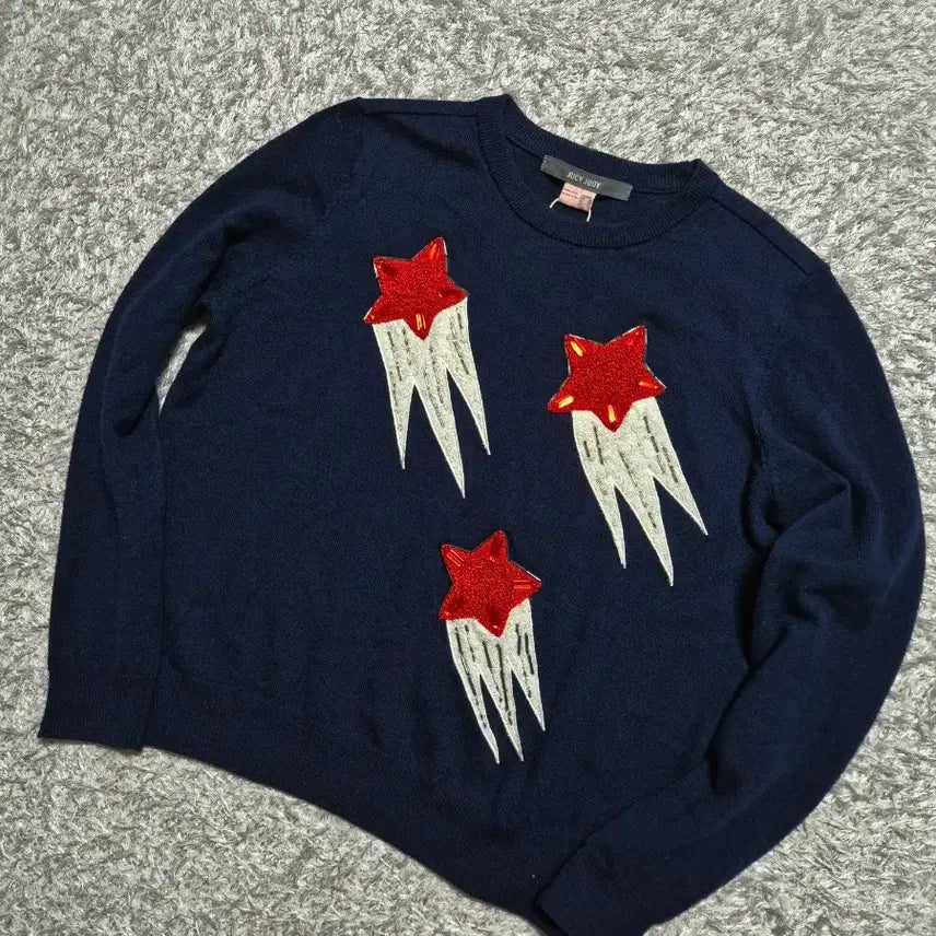 [BUNJANG] Juicy Judy Navy Knit Sweater / 쥬시쥬디네이비니트