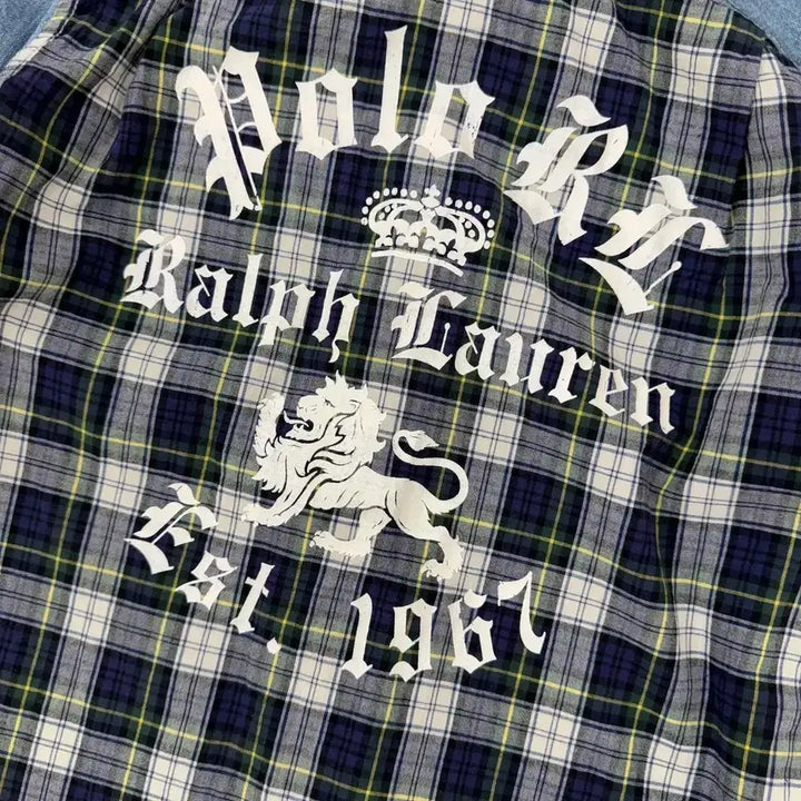 [BUNJANG] Polo Ralph Lauren Tiger Patch Denim Shirt (Kids) / 아동용 7 폴로 랄프로렌 타이거패치 데님 남방 셔츠