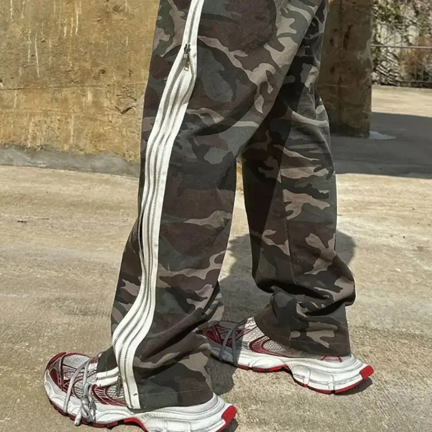 [BUNJANG] CLACO Cotton Twin Side-line Zipper Pants / [새상품]CLACO 클라코 코튼 트윈 사이드라인 지퍼팬츠