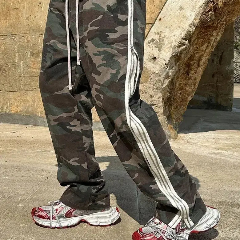[BUNJANG] CLACO Cotton Twin Side-line Zipper Pants / [새상품]CLACO 클라코 코튼 트윈 사이드라인 지퍼팬츠