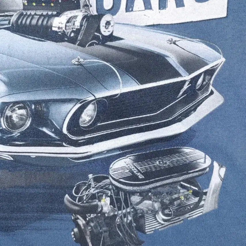 [BUNJANG] Newport Blue Ford Mustang Graphic Tee / 뉴포트블루 포드 머스탱 반팔 티셔츠 L